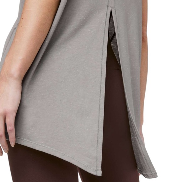 Lululemon Part Ways Tee Dark Chrome White Size M - Picture 11 of 12